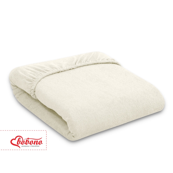 Hoeslaken van Frotte (Badstof) voor Kinderbed 140x70cm Ivoor