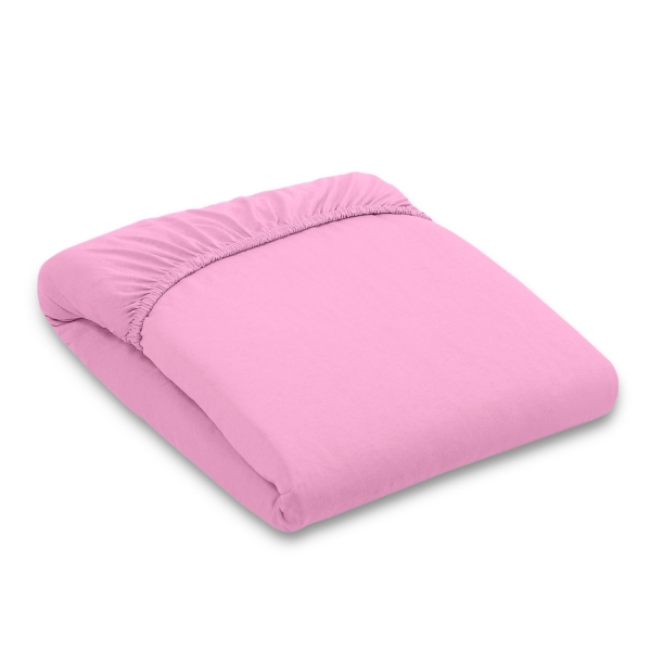 Hoeslaken van Jersey Juniorbed 140x200 cm Roze