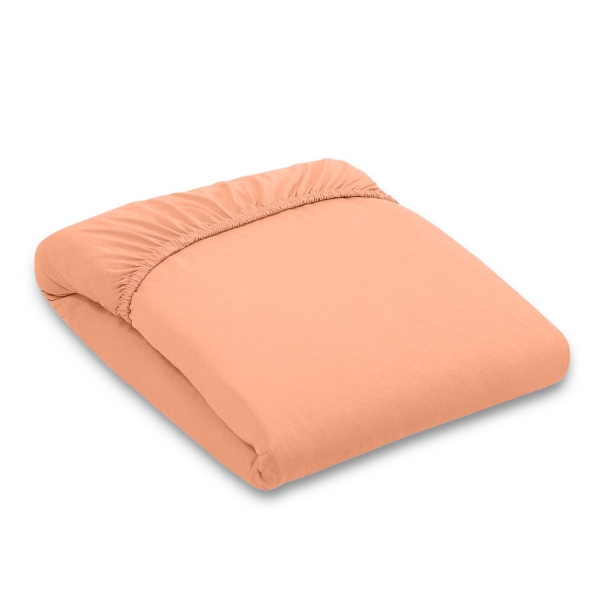 Hoeslaken van Jersey voor Kinderbed 140x70 cm Oranje