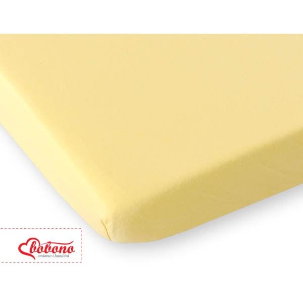 Hoeslaken van Jersey voor Ledikant 120x60 cm Geel
