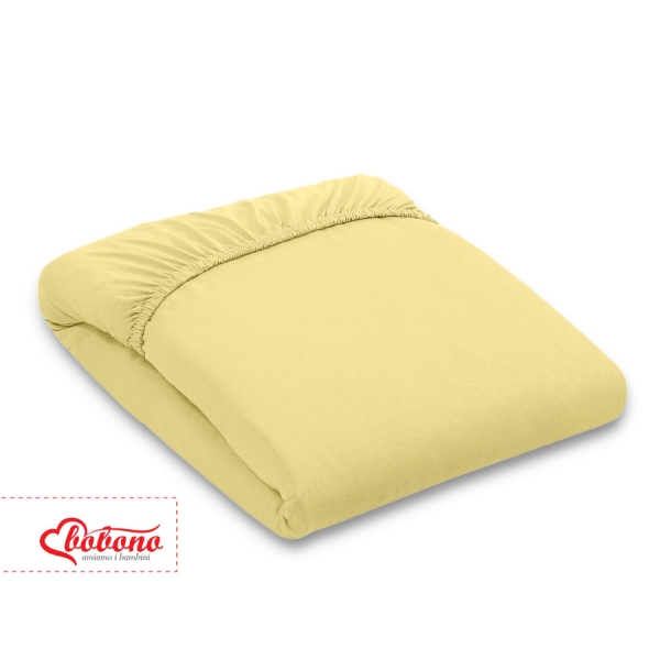 Hoeslaken van Jersey voor Ledikant 140x70 cm Geel