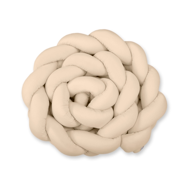 Hoofdbeschermer Gevlochten 360cm Ledikant Beige