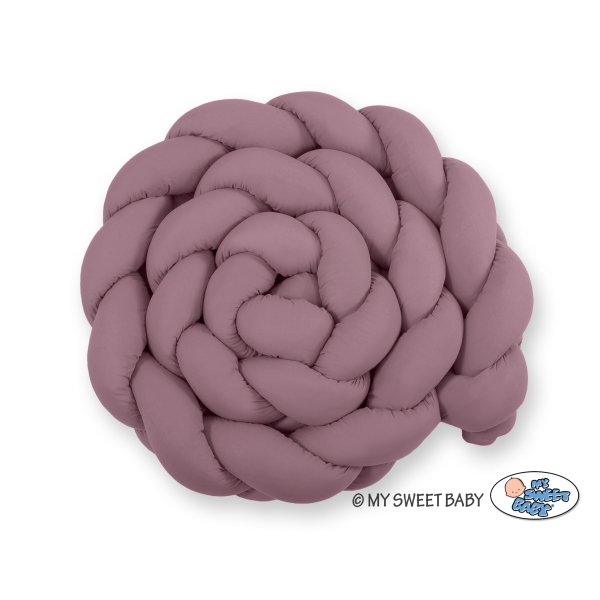 Hoofdbeschermer Gevlochten 360cm Ledikant Pastelviolet