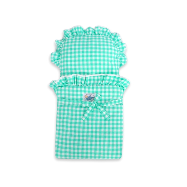 Houten Poppenwagen Mint Wit