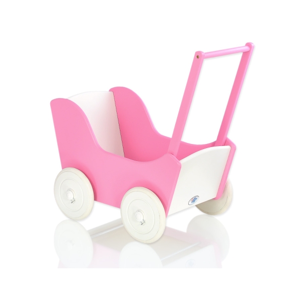 Houten Poppenwagen Wit