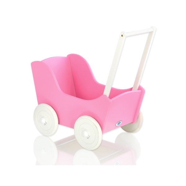 Houten Poppenwagen Wit