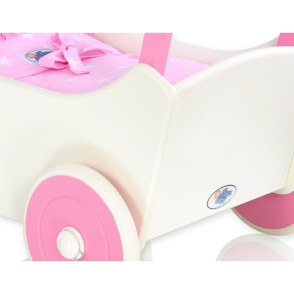 Houten Poppenwagen Wit