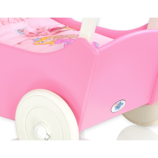 Houten Poppenwagen Wit