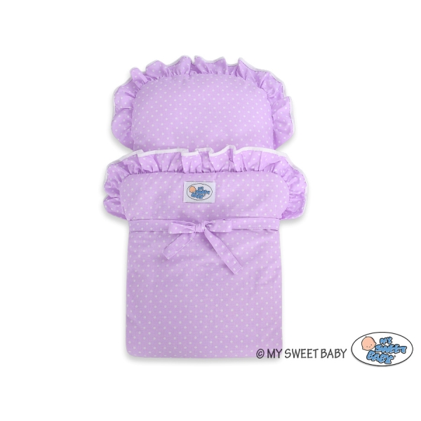 Houten Poppenwagen Wit Purper
