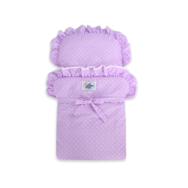 Houten Poppenwagen Wit Purper