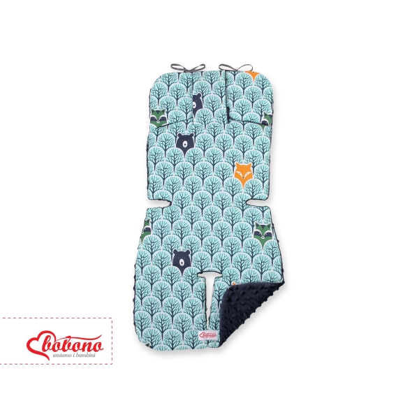 Inlegkussen voor Kinderwagen Mint Donkerblauw