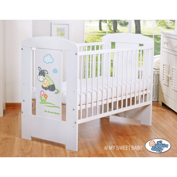 Kinderbed 120x60 cm - Donkey Luca Wit Ezel Luca