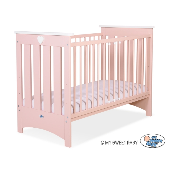 Kinderbed 120x60 cm - Lorenzo III Poederroze Voor Meisjes