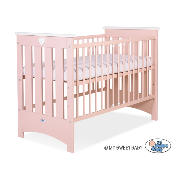 Kinderbed 120x60 cm - Lorenzo III Poederroze Voor Meisjes