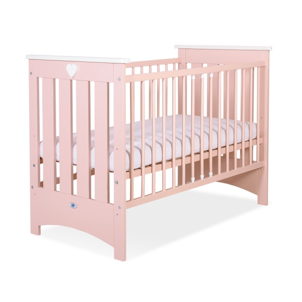 Kinderbed 120x60 cm - Lorenzo III Poederroze Voor Meisjes