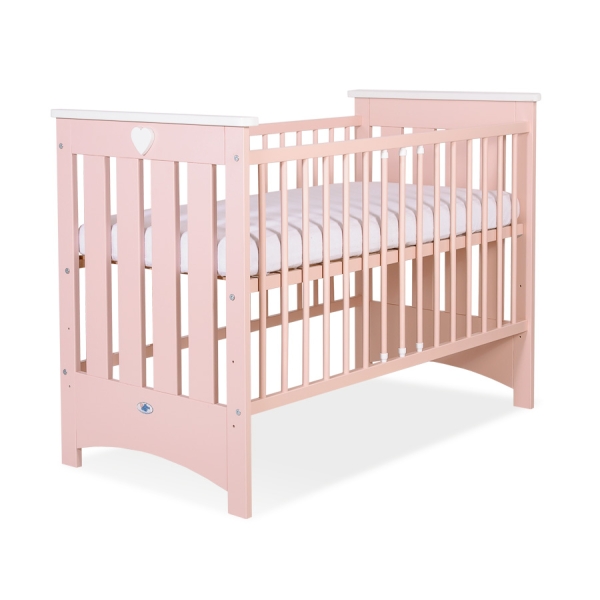 Kinderbed 120x60 cm - Lorenzo III Poederroze Voor Meisjes