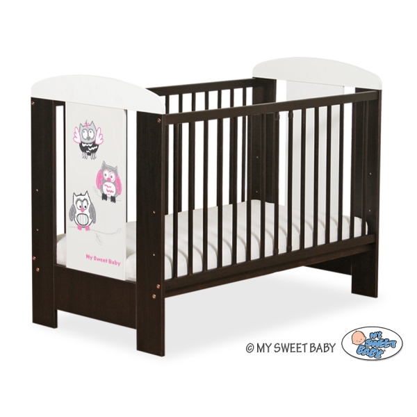 Kinderbed 120x60 cm - Owls Bigi Zibi & Adele Bruin Wit Gelukkige Uilen