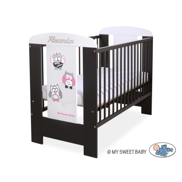 Kinderbed 120x60 cm - Owls Bigi Zibi & Adele Bruin Wit Gelukkige Uilen