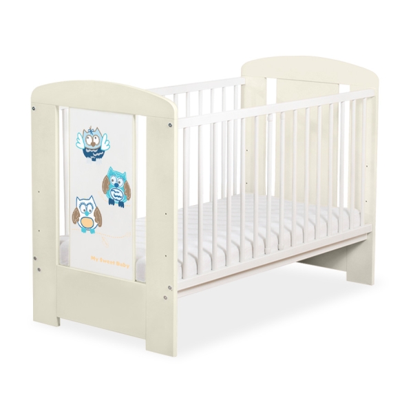 Kinderbed 120x60 cm - Owls Bigi Zibi & Adele Ivoor Gelukkige Uilen