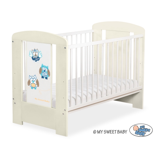 Kinderbed 120x60 cm - Owls Bigi Zibi & Adele Ivoor Gelukkige Uilen