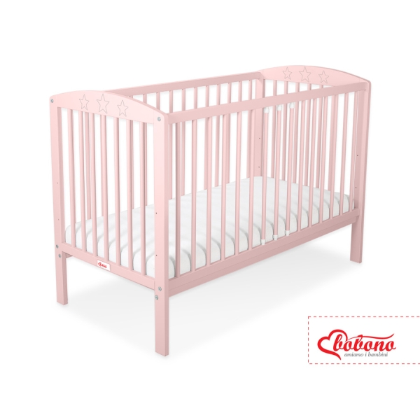 Kinderbed 120x60 cm - Sterren Poederroze Sterren