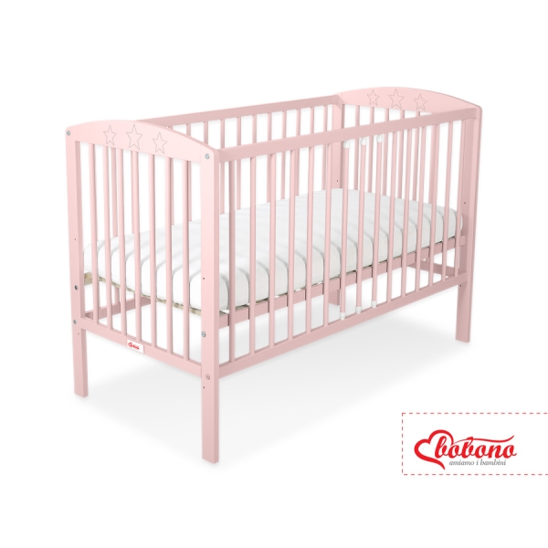 Kinderbed 120x60 cm - Sterren Poederroze Sterren