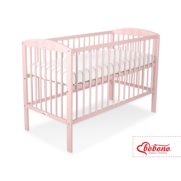 Kinderbed 120x60 cm - Sterren Poederroze Sterren