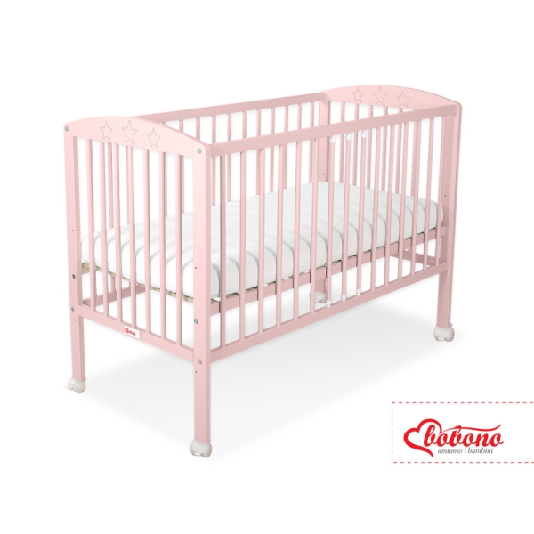 Kinderbed 120x60 cm - Sterren Poederroze Sterren