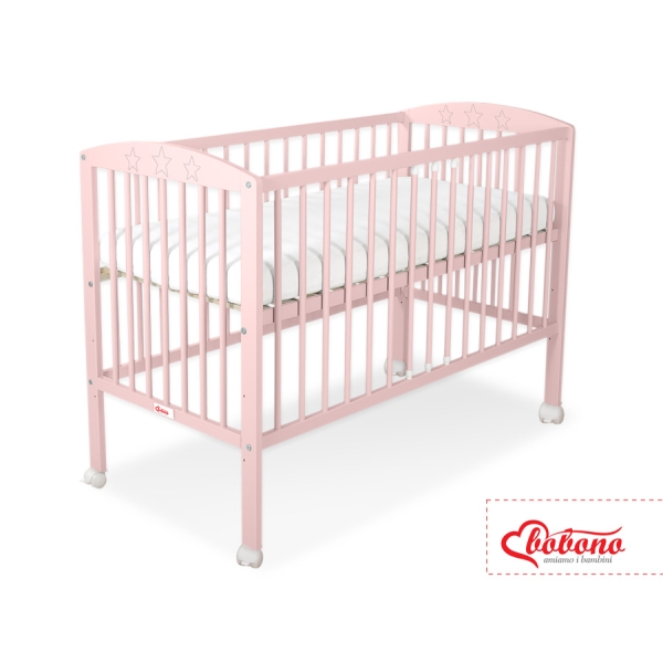 Kinderbed 120x60 cm - Sterren Poederroze Sterren