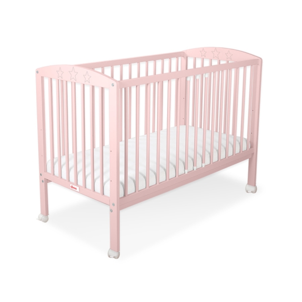 Kinderbed 120x60 cm - Sterren Poederroze Sterren