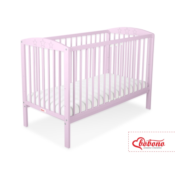 Kinderbed 120x60 cm - Sterren Roze Sterren
