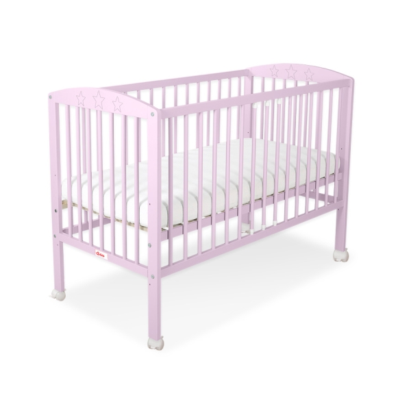 Kinderbed 120x60 cm - Sterren Roze Sterren