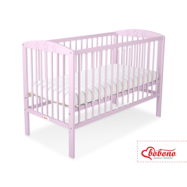 Kinderbed 120x60 cm - Sterren Roze Sterren