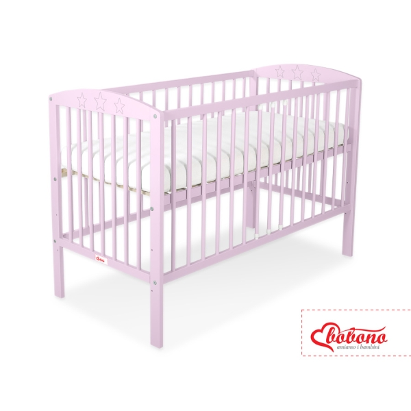 Kinderbed 120x60 cm - Sterren Roze Sterren