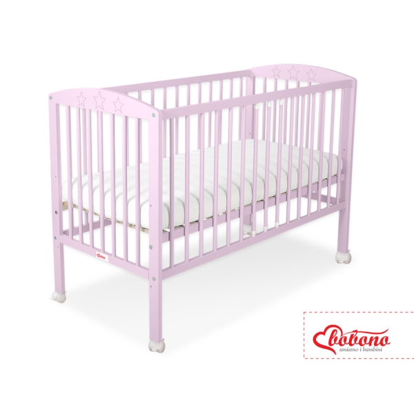 Kinderbed 120x60 cm - Sterren Roze Sterren
