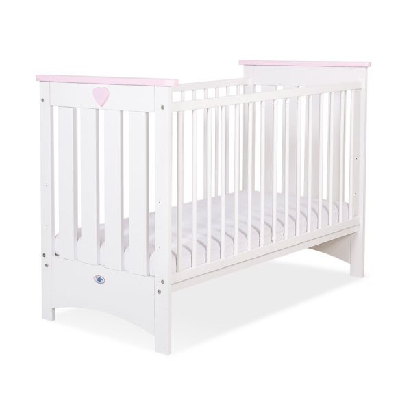 Kinderbed Lorenzo 120x60 cm - Roze Wit