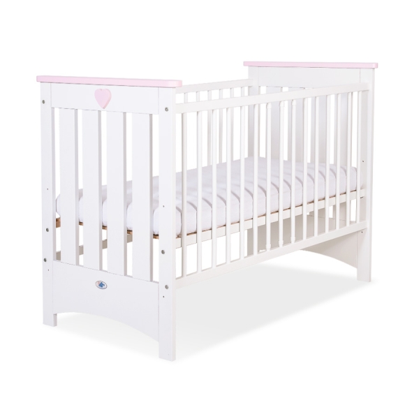 Kinderbed Lorenzo 120x60 cm - Roze Wit