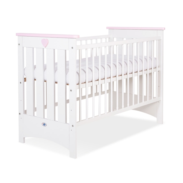 Kinderbed Lorenzo 120x60 cm - Roze Wit