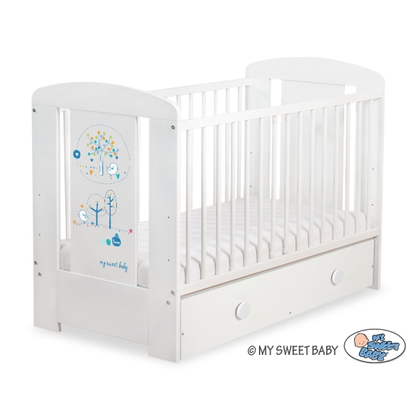 Kinderbed met Lade 120x60 cm - Happy balloons MAXI