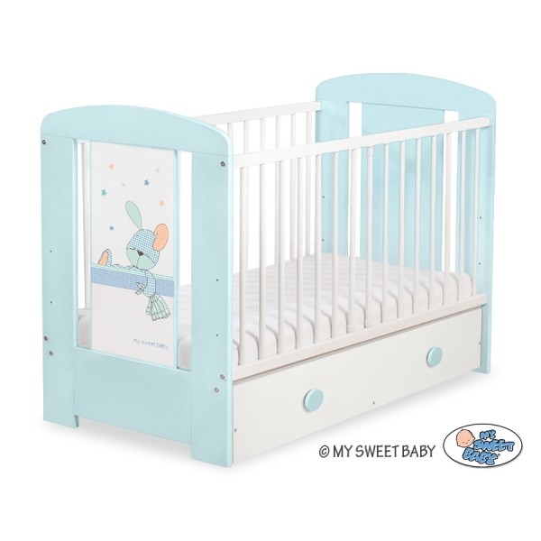 Kinderbed met Lade 120x60 cm - Happy balloons MAXI
