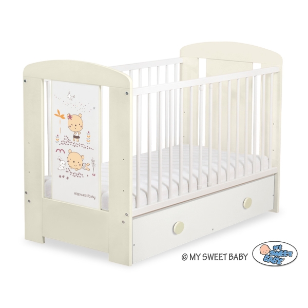 Kinderbed met Lade 120x60 cm - Happy balloons MAXI