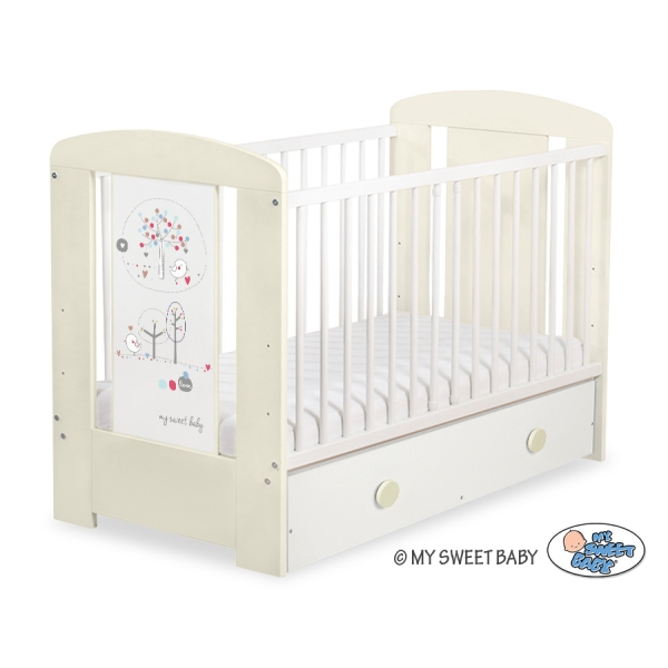 Kinderbed met Lade 120x60 cm - Happy balloons MAXI