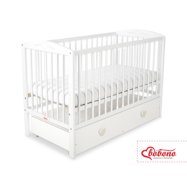 Kinderbed met Lade 120x60 cm - Harten MAXI