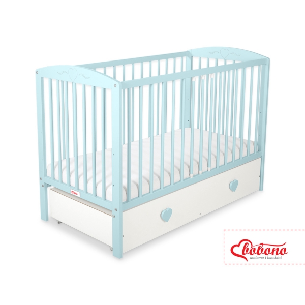 Kinderbed met Lade 120x60 cm - Harten MAXI