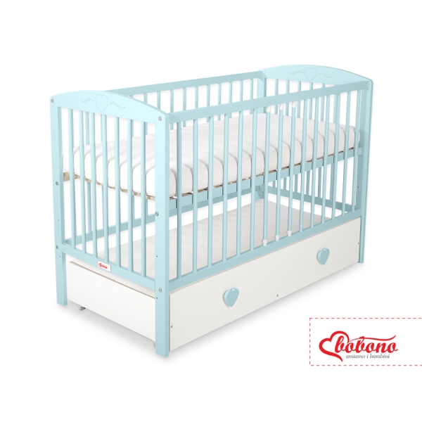 Kinderbed met Lade 120x60 cm - Harten MAXI