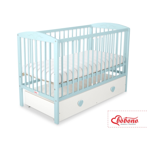 Kinderbed met Lade 120x60 cm - Harten MAXI