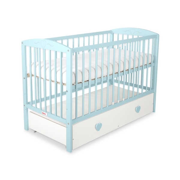 Kinderbed met Lade 120x60 cm - Harten MAXI