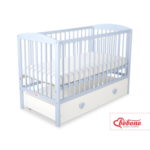 Kinderbed met Lade 120x60 cm - Harten MAXI
