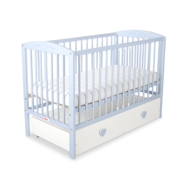 Kinderbed met Lade 120x60 cm - Harten MAXI