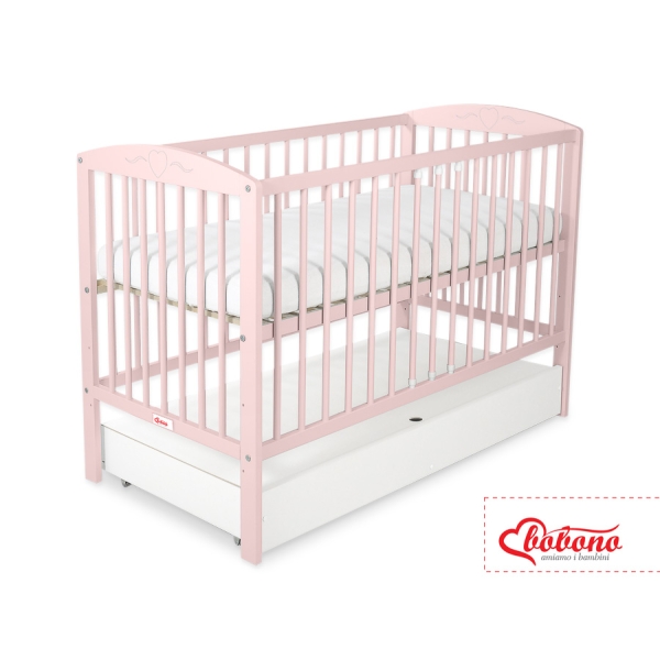 Kinderbed met Lade 120x60 cm - Harten STANDARD